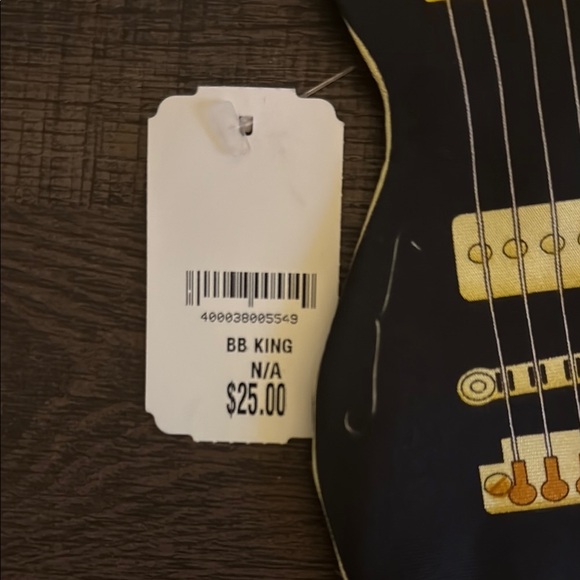 Gibson Black and Gold Guitar Tie - Picture 3 of 5